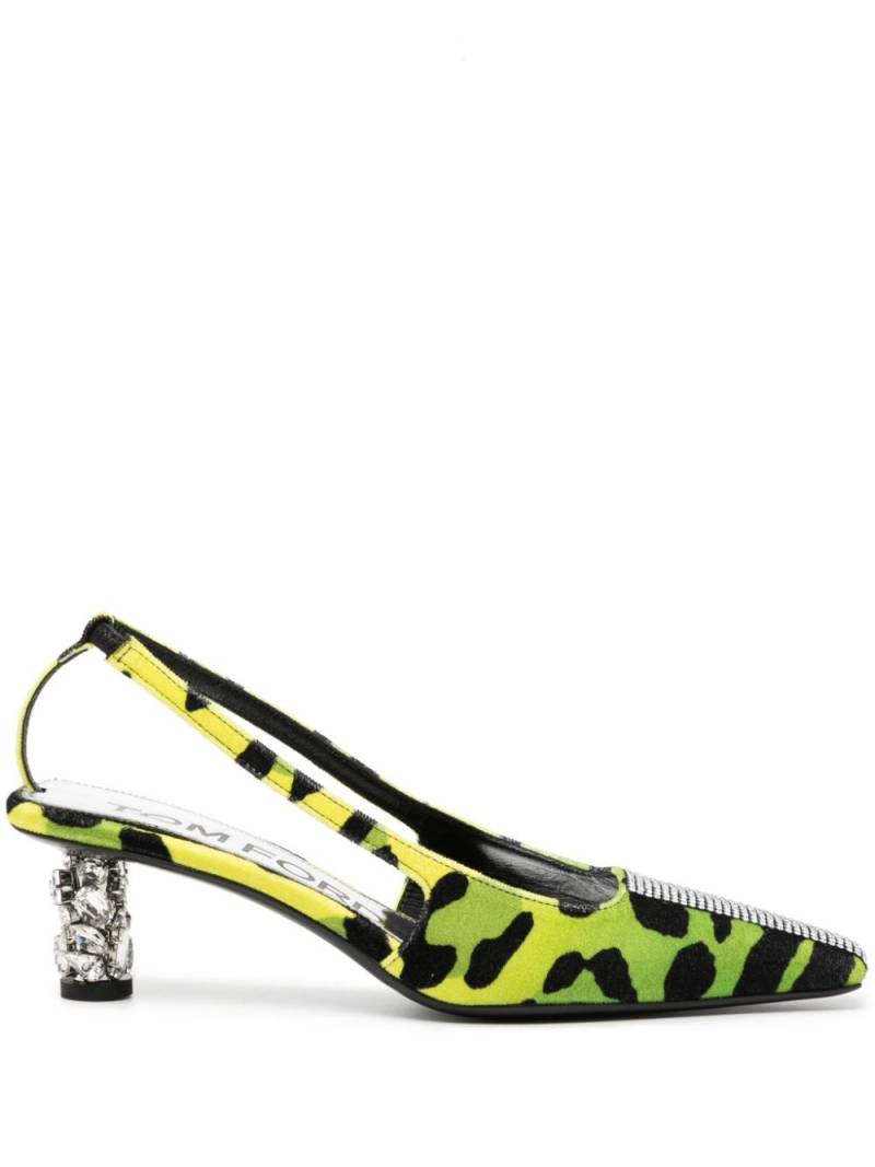 TOM FORD 50mm camouflage-pattern pumps - Green von TOM FORD