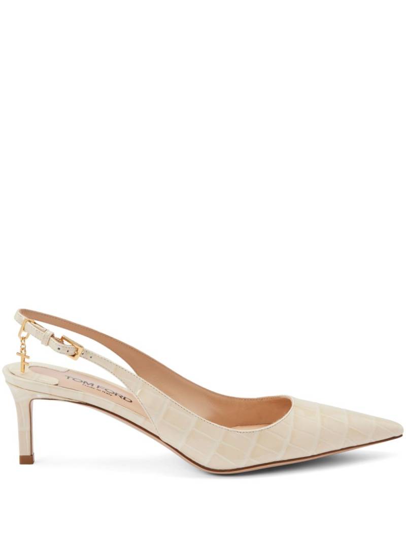 TOM FORD 55mm Angelina slingback pumps - Neutrals von TOM FORD