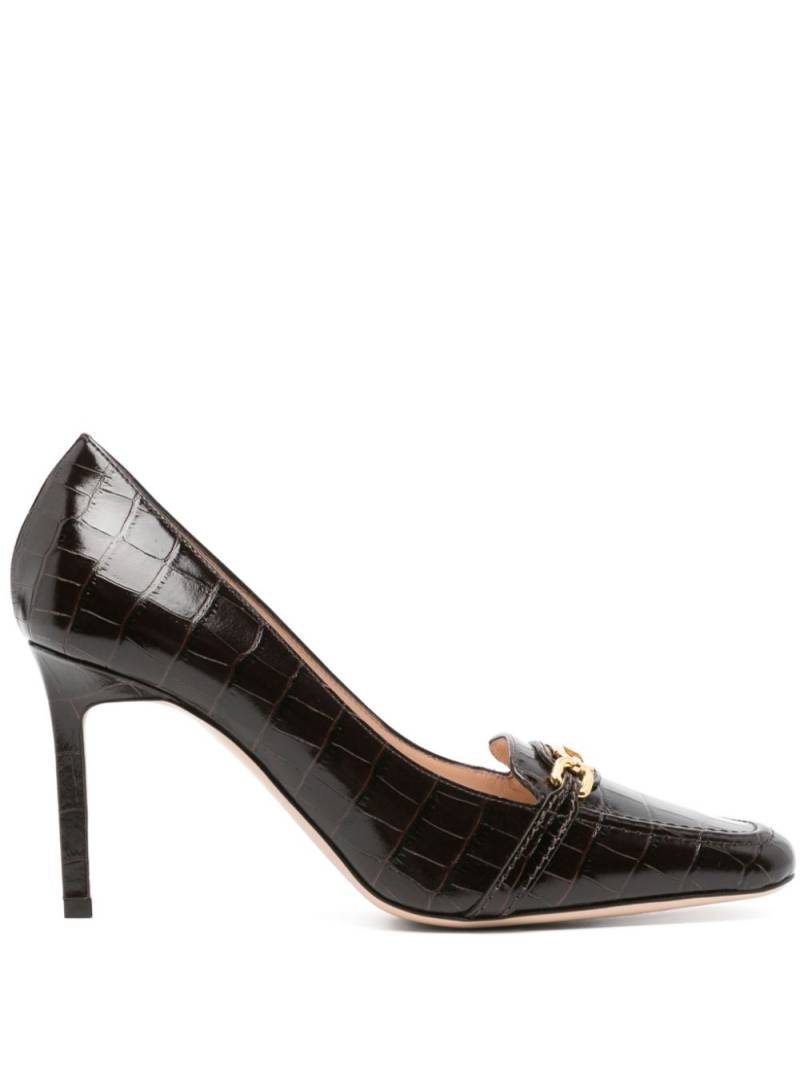 TOM FORD 90mm croc-effect pumps - Brown von TOM FORD