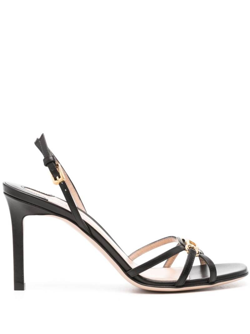 TOM FORD 90mm logo-plaque sandals - Black von TOM FORD