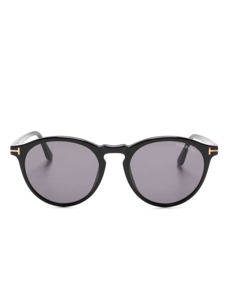 TOM FORD Aurele round-frame sunglasses - Black von TOM FORD