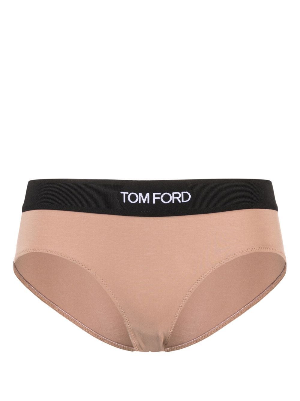 TOM FORD Boy logo-waistband briefs - Neutrals von TOM FORD