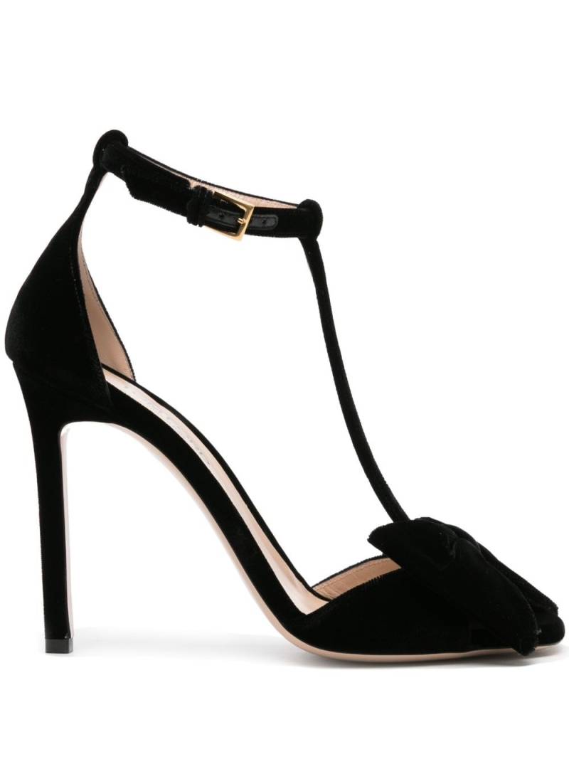 TOM FORD Brigitte 105mm velvet sandals - Black von TOM FORD