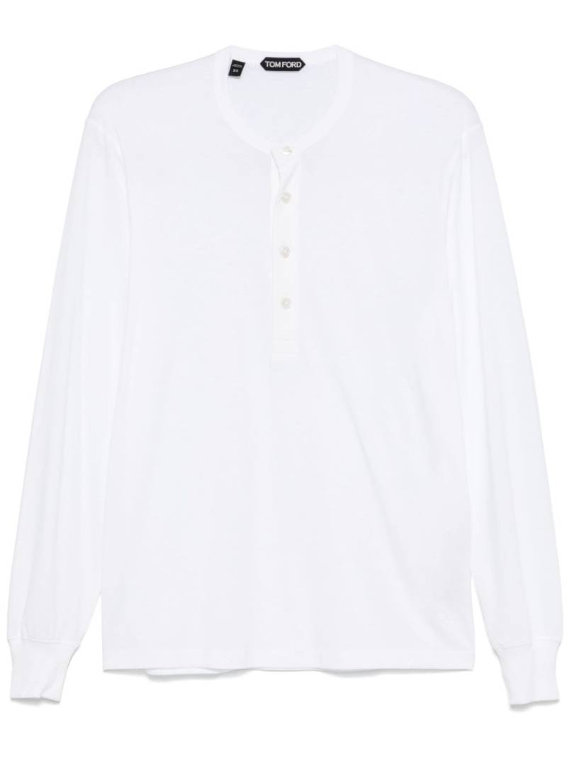 TOM FORD Henley-neck sweater - White von TOM FORD