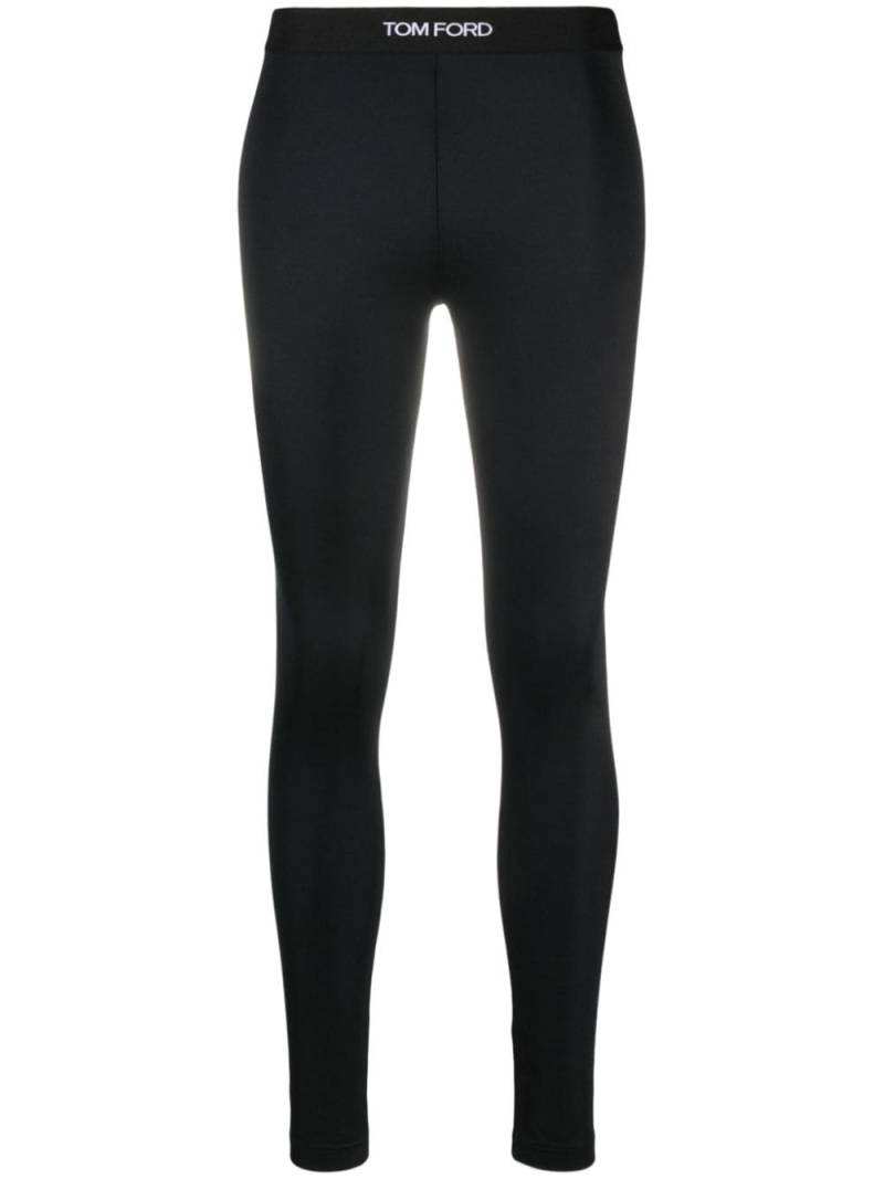 TOM FORD logo-waistband leggings - Black von TOM FORD