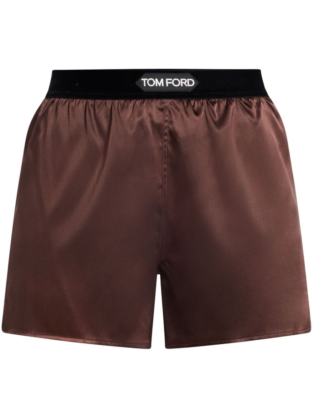 TOM FORD Silk Shorts - Brown von TOM FORD