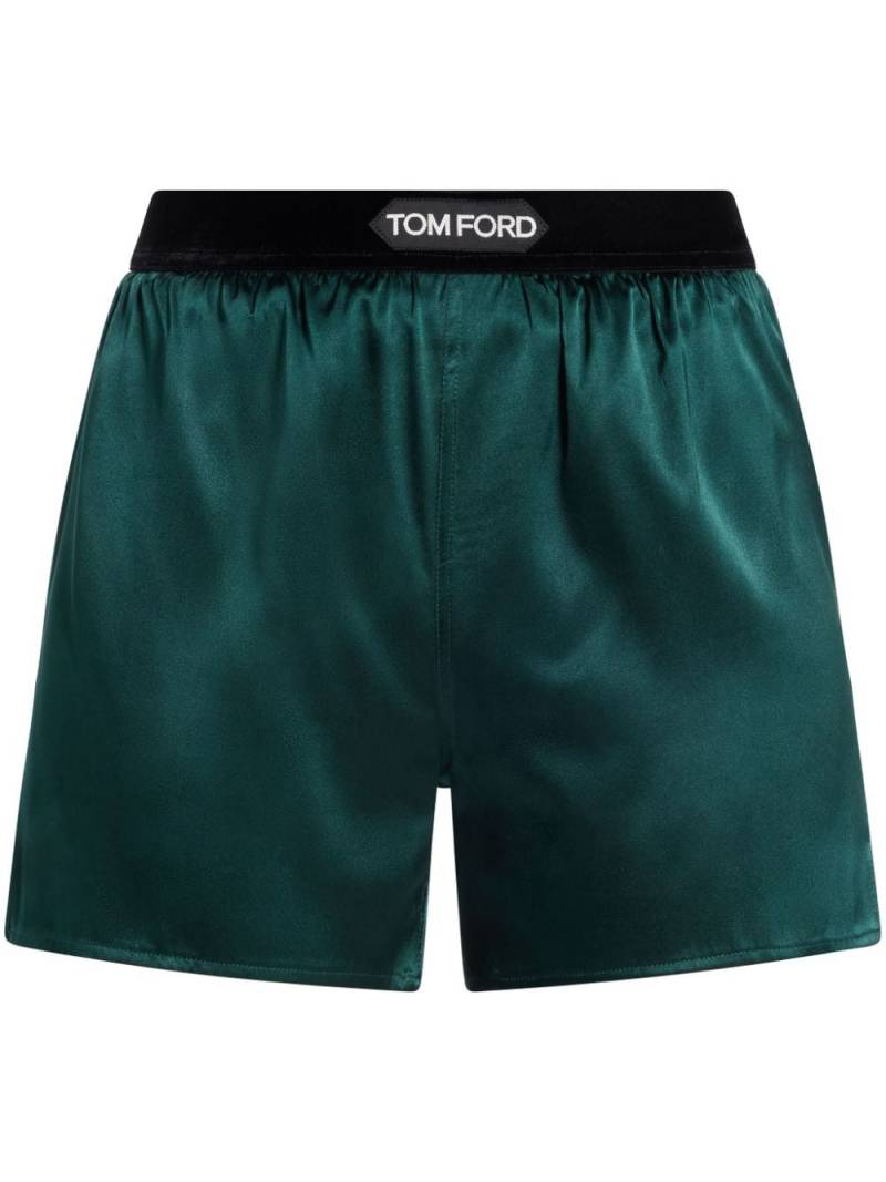 TOM FORD Silk Shorts - Green von TOM FORD