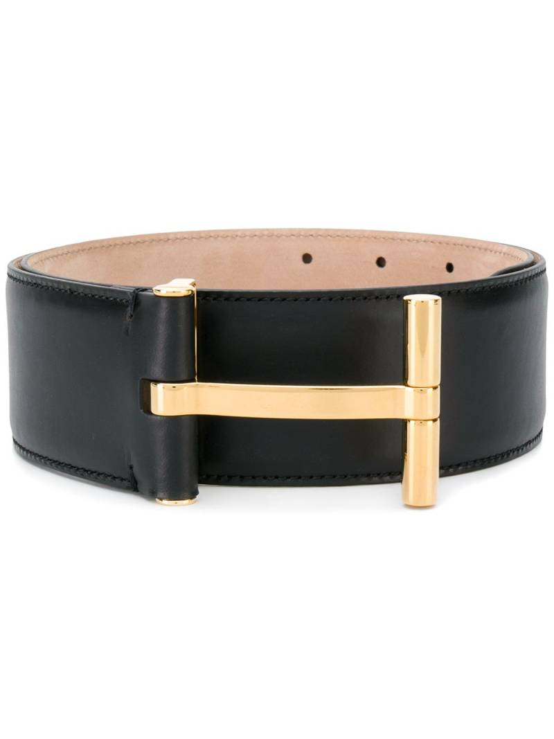 TOM FORD T buckle belt - Black von TOM FORD