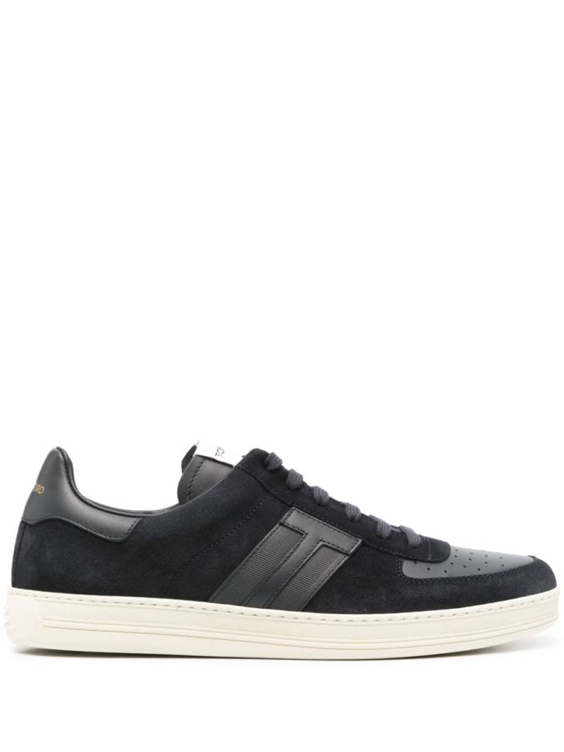 TOM FORD T-patch suede sneakers - Blue von TOM FORD