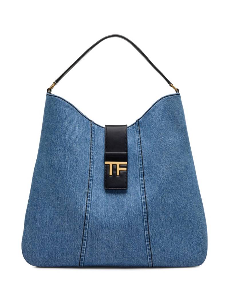 TOM FORD TF denim tote bag - Blue von TOM FORD