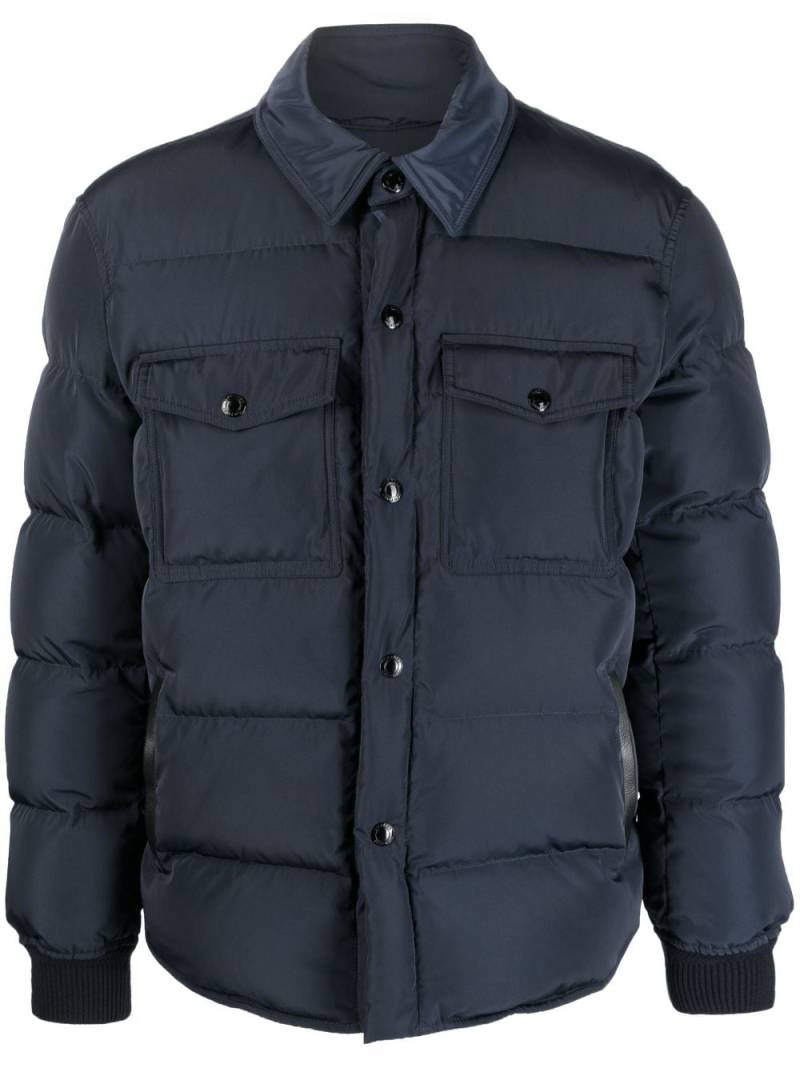 TOM FORD Techno Ottoman padded jacket - Blue von TOM FORD