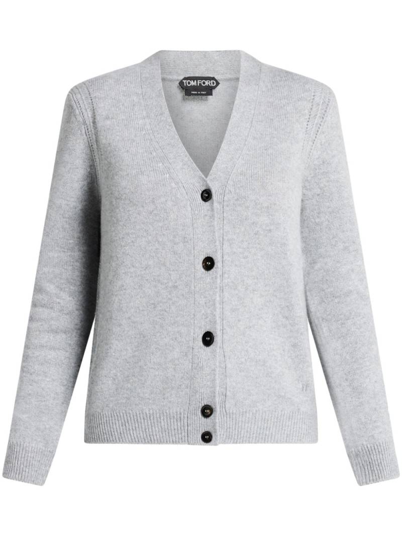 TOM FORD V-neck cashmere cardigan - Grey von TOM FORD