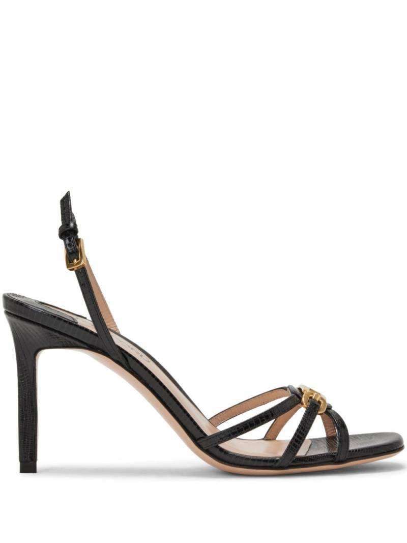 TOM FORD Whitney 85mm leather sandals - Black von TOM FORD