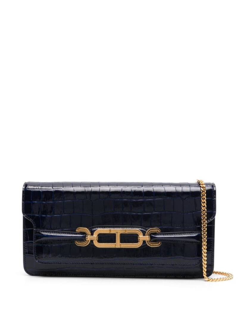 TOM FORD Whitney leather crossbody bag - Blue von TOM FORD