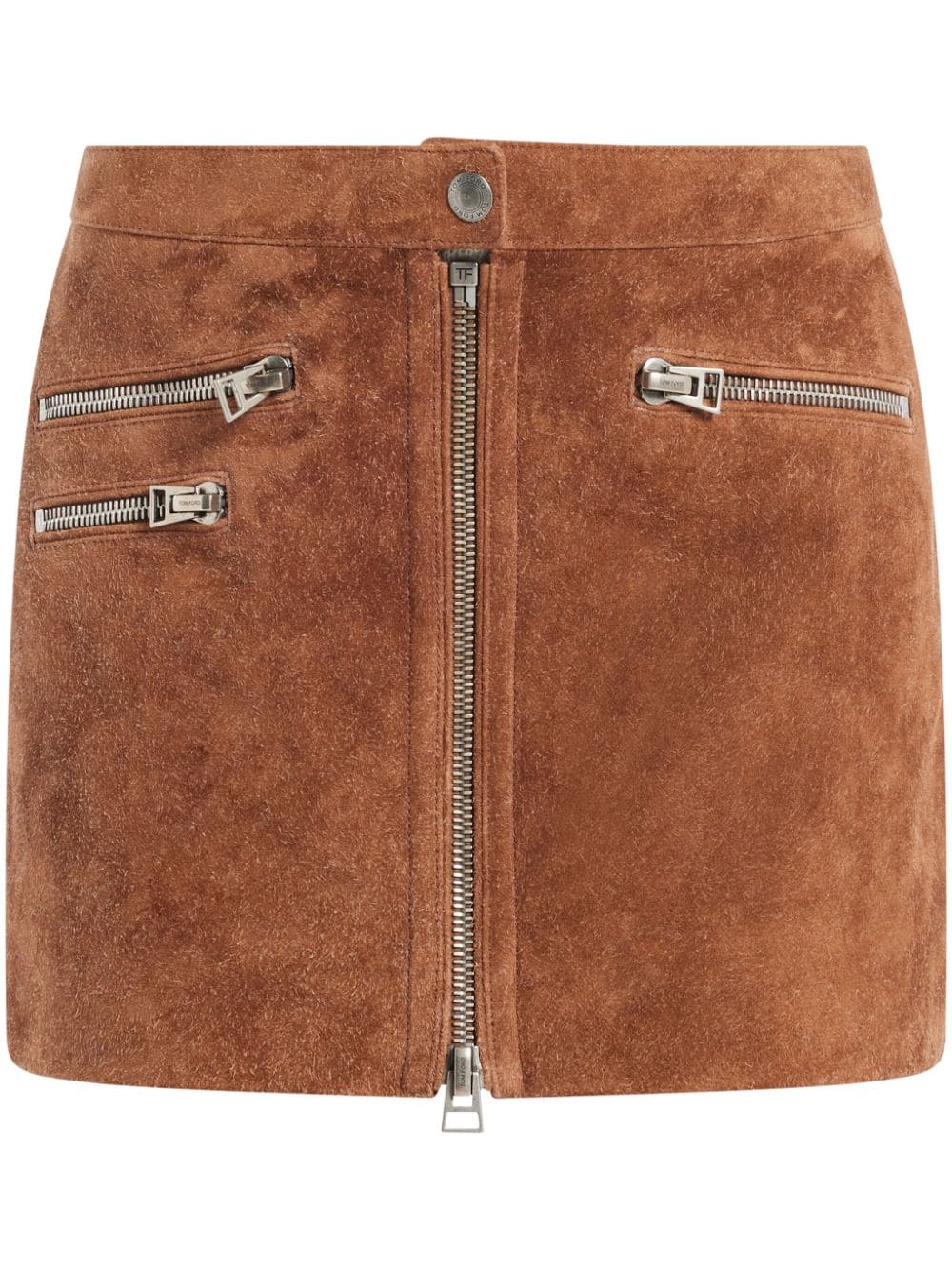 TOM FORD Zipped mini skirt - Brown von TOM FORD