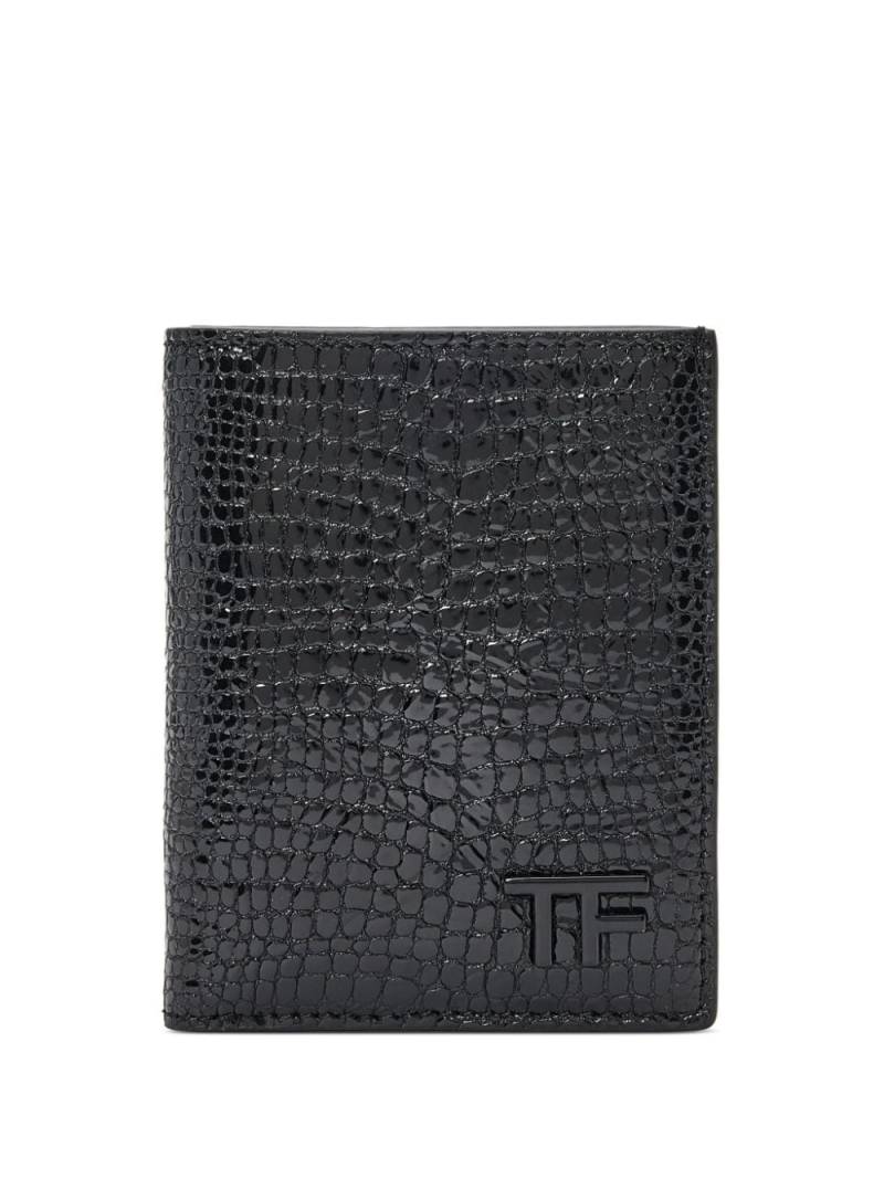 TOM FORD bi-fold leather cardholder - Black von TOM FORD