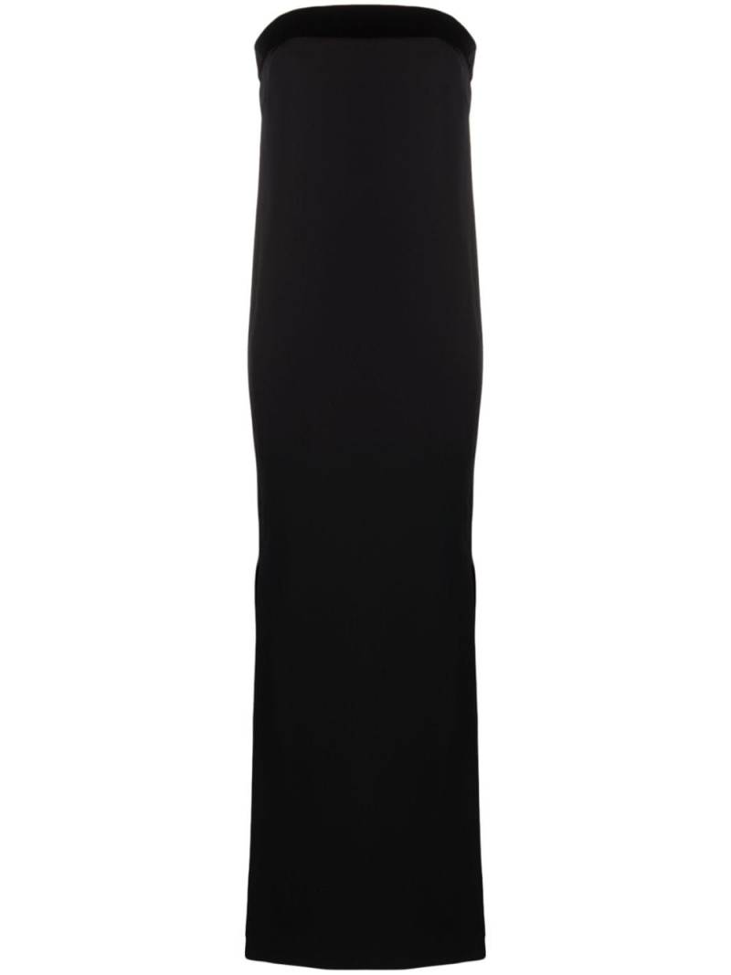 TOM FORD bow-detail strapless silk gown - Black von TOM FORD