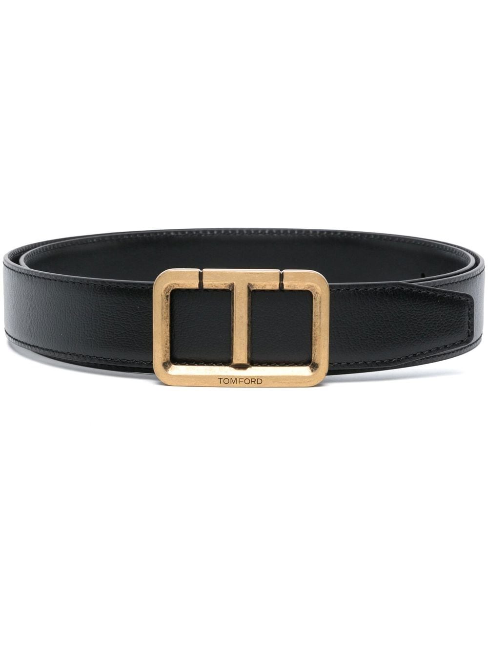 TOM FORD buckle leather belt - Black von TOM FORD