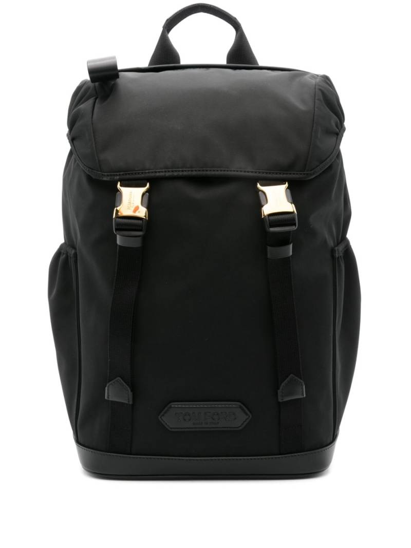 TOM FORD buckle-straps drawstring backpack - Black von TOM FORD