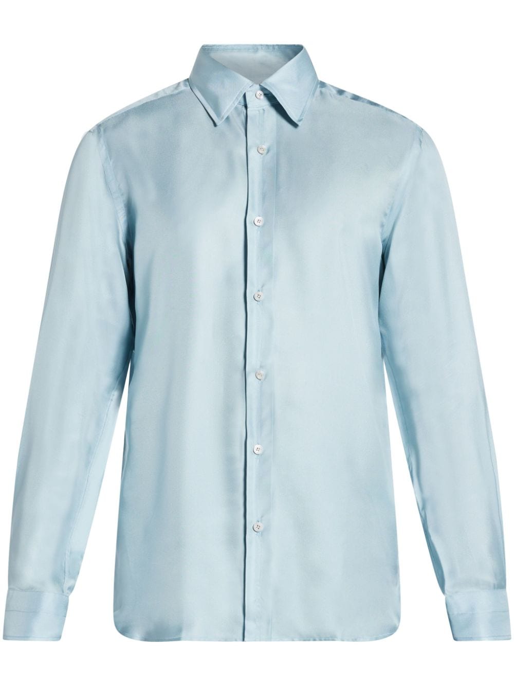 TOM FORD buttoned silk shirt - Blue von TOM FORD