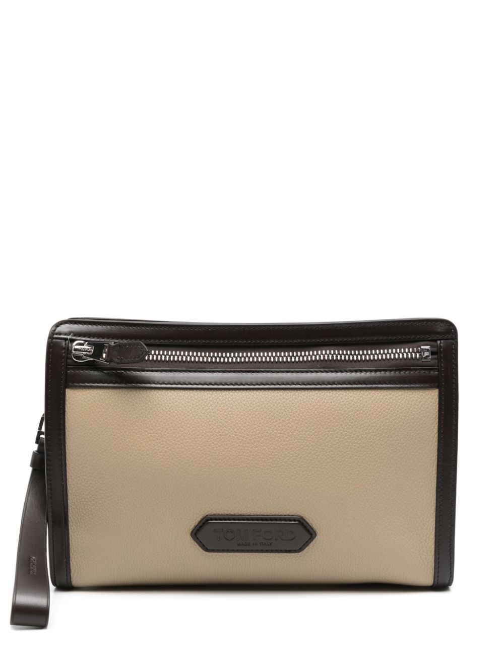 TOM FORD colourblock clutch bag - Neutrals von TOM FORD