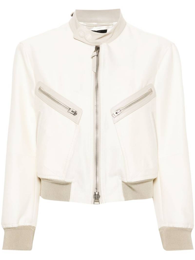 TOM FORD contrasting-trim jacket - Neutrals von TOM FORD