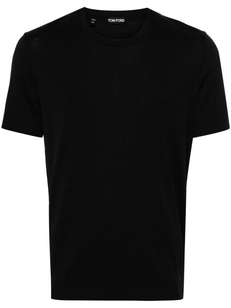 TOM FORD crew-neck knitted T-shirt - Black von TOM FORD