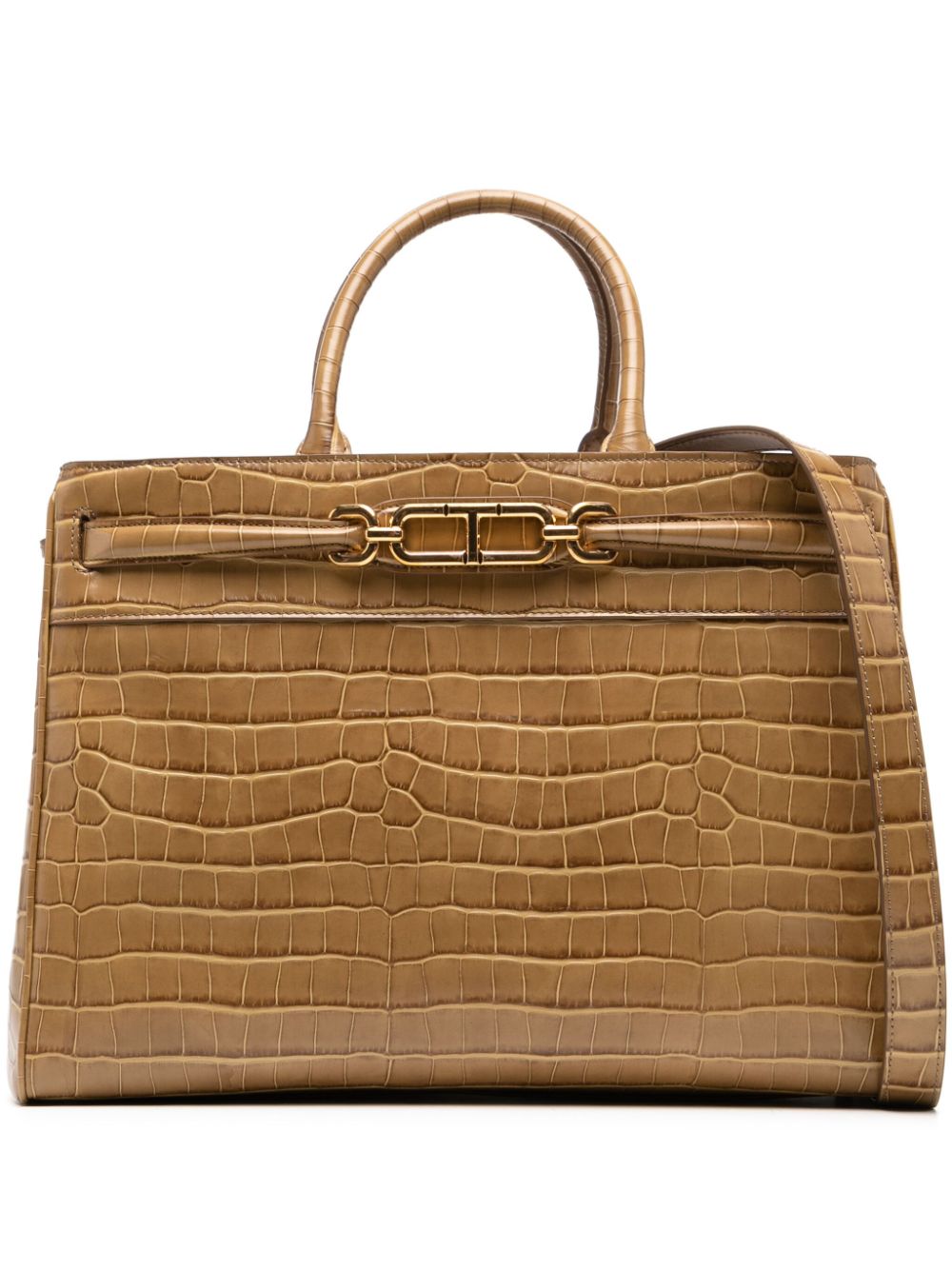 TOM FORD crocodile-embossed leather tote bag - Neutrals von TOM FORD