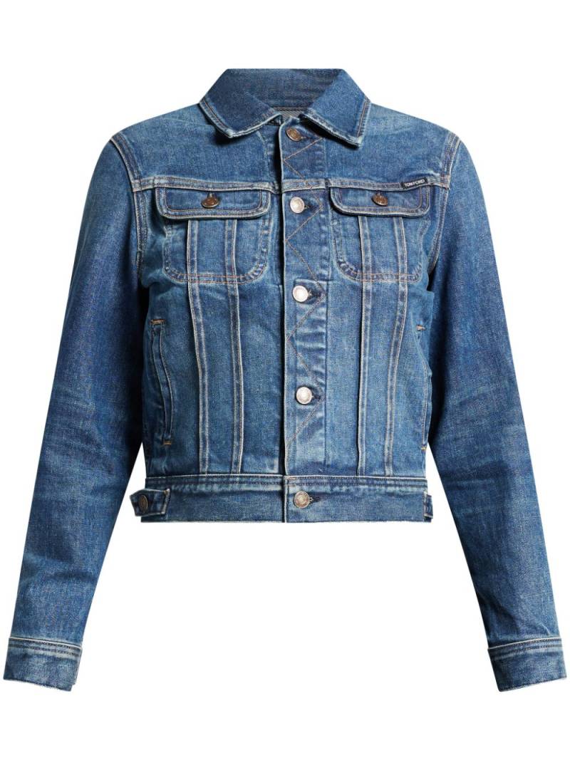 TOM FORD cropped denim jacket - Blue von TOM FORD