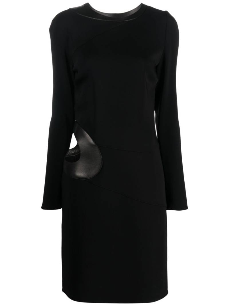 TOM FORD cut-out long-sleeved dress - Black von TOM FORD