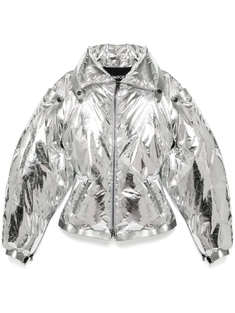 TOM FORD detachable sleeves puffer jacket - Metallic von TOM FORD