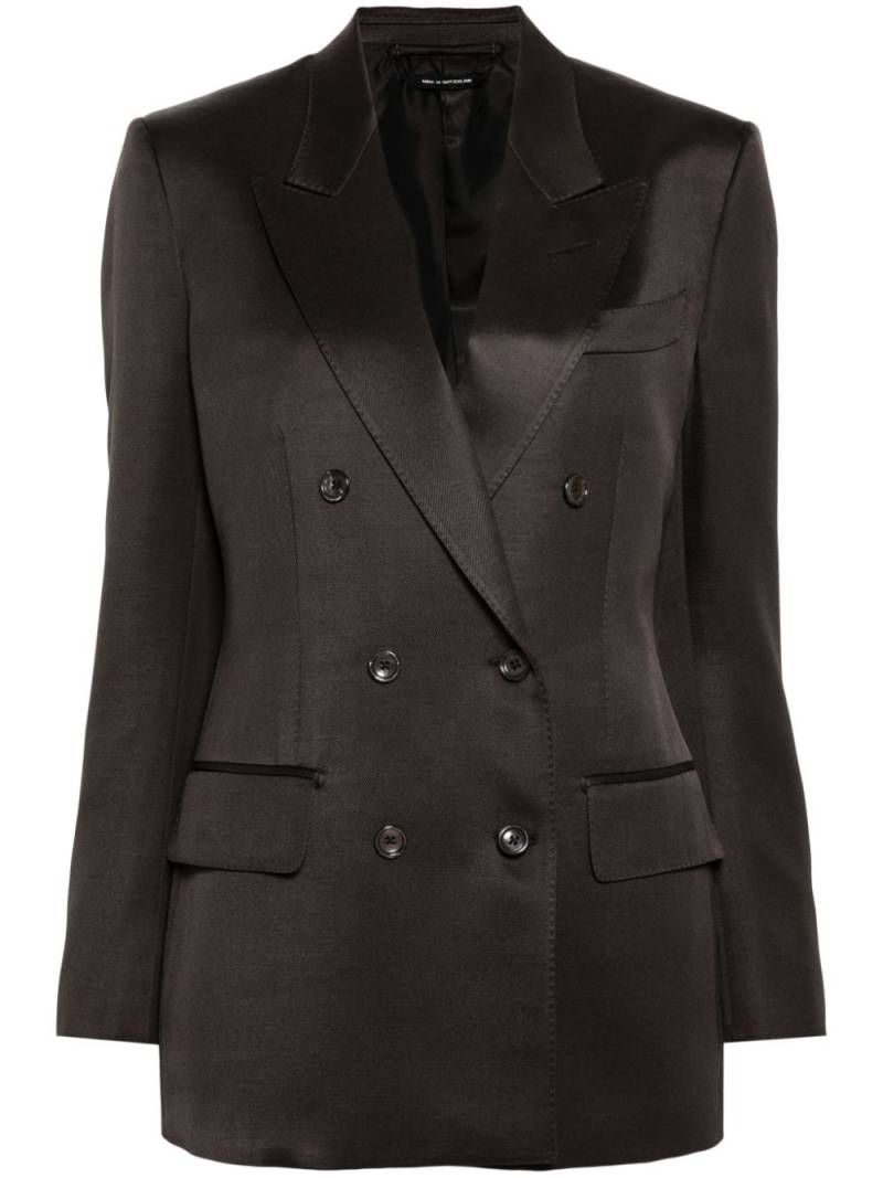 TOM FORD double-breasted blazer - Brown von TOM FORD