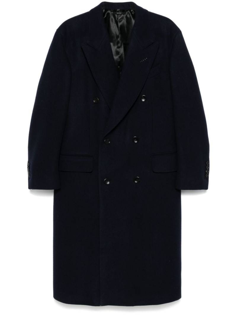 TOM FORD double-breasted coat - Blue von TOM FORD