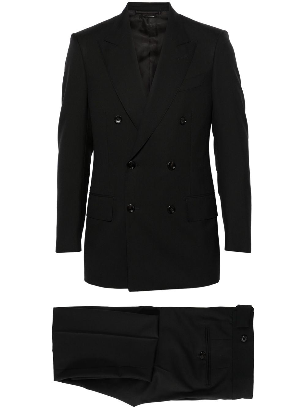 TOM FORD double-breasted wool suit - Black von TOM FORD