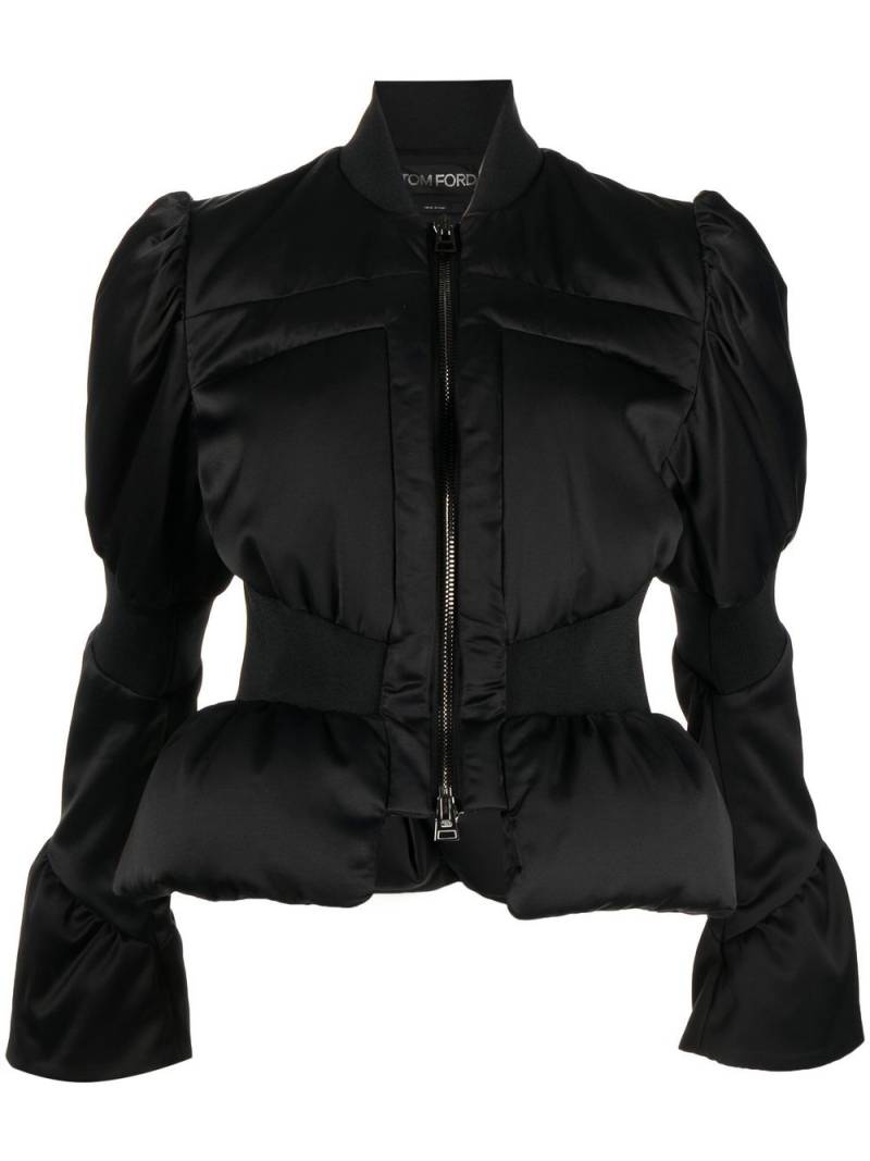 TOM FORD down-filled peplum jacket - Black von TOM FORD