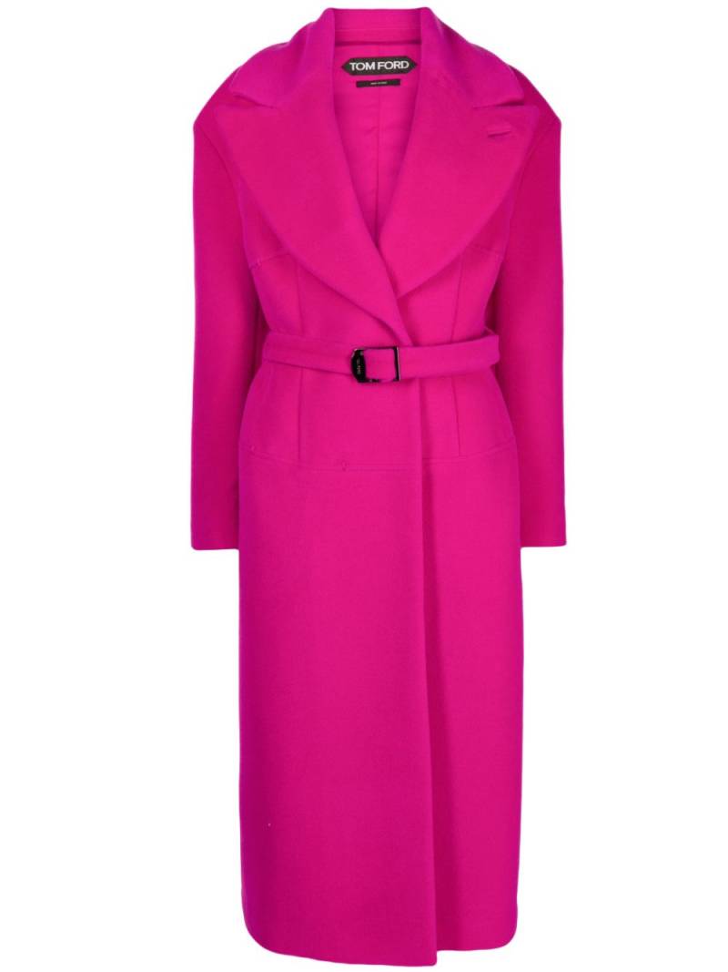 TOM FORD faux-fur belted coat - Pink von TOM FORD