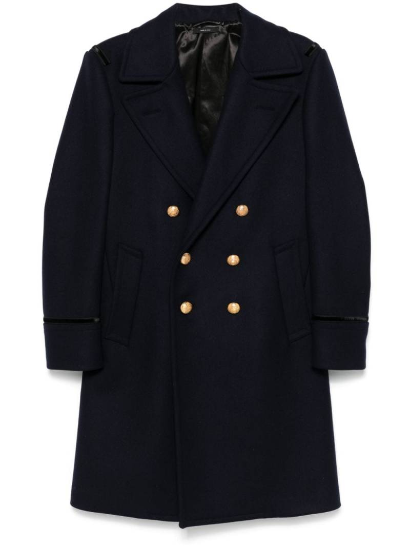 TOM FORD felted coat - Blue von TOM FORD