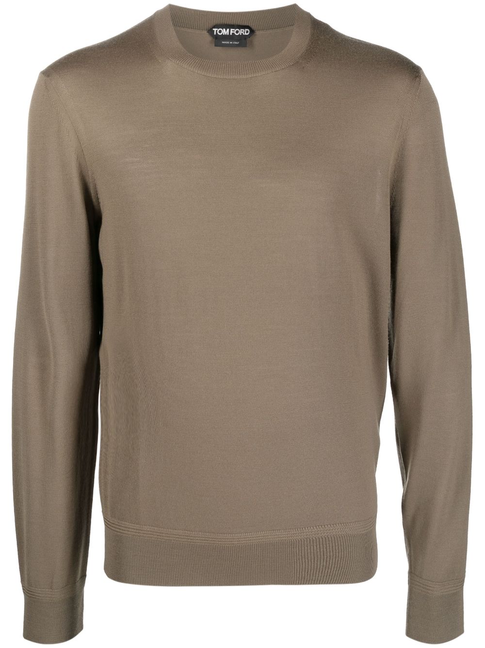 TOM FORD fine-knit crew-neck sweatshirt - Green von TOM FORD