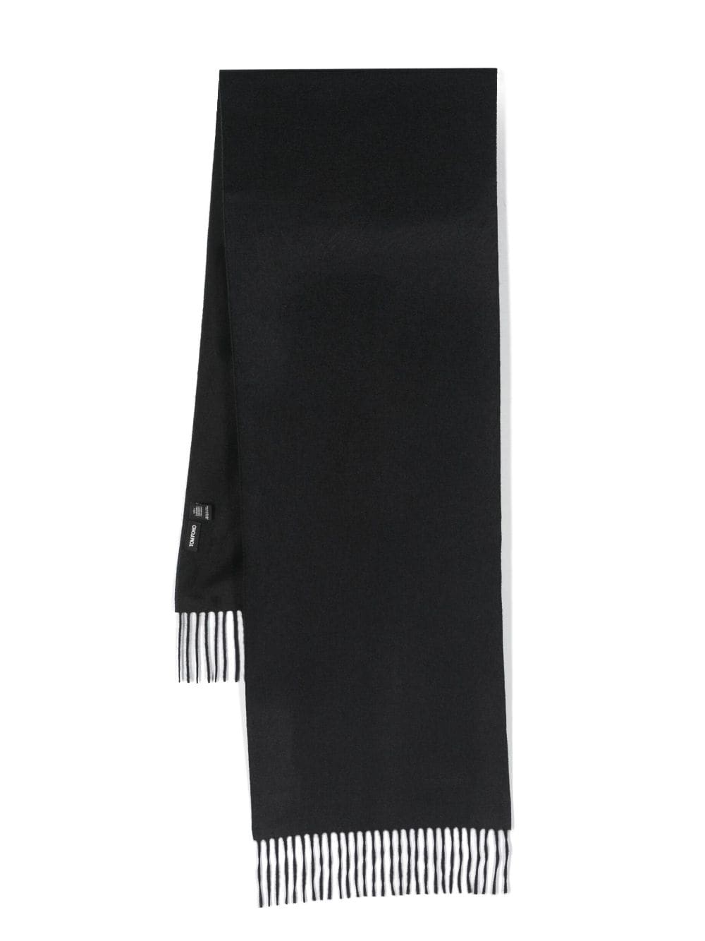 TOM FORD fringed cashmere scarf - Blue von TOM FORD