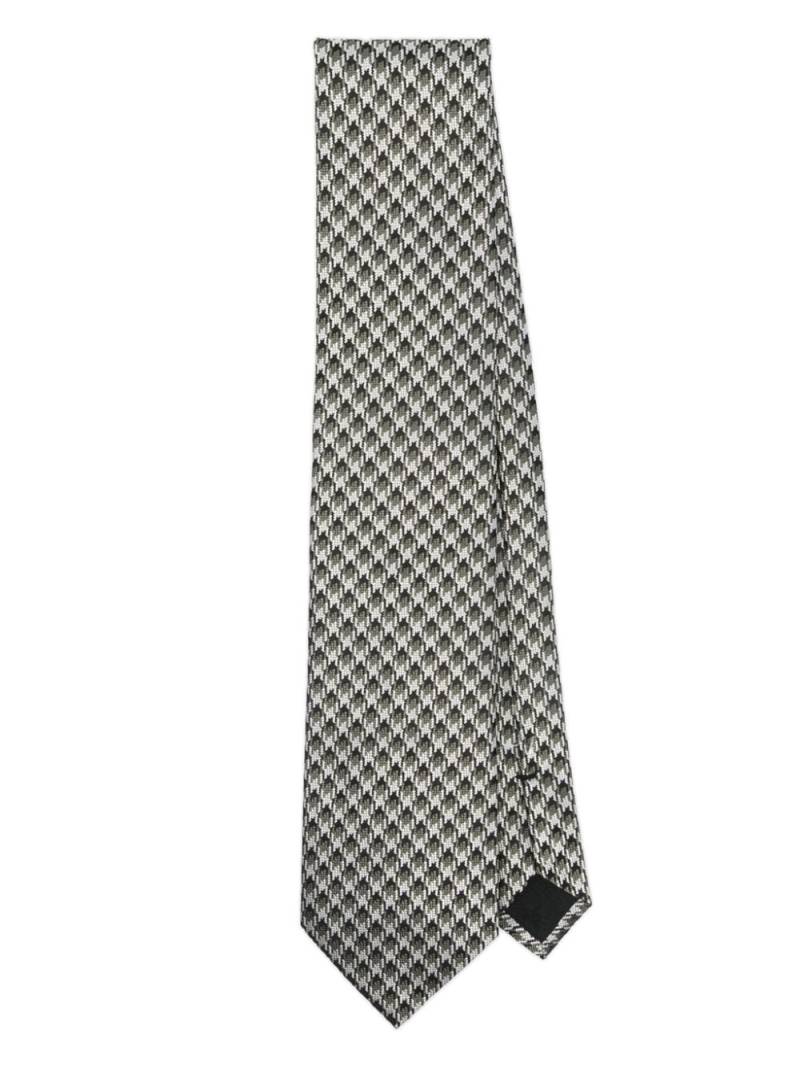 TOM FORD geometric-pattern tie - Grey von TOM FORD