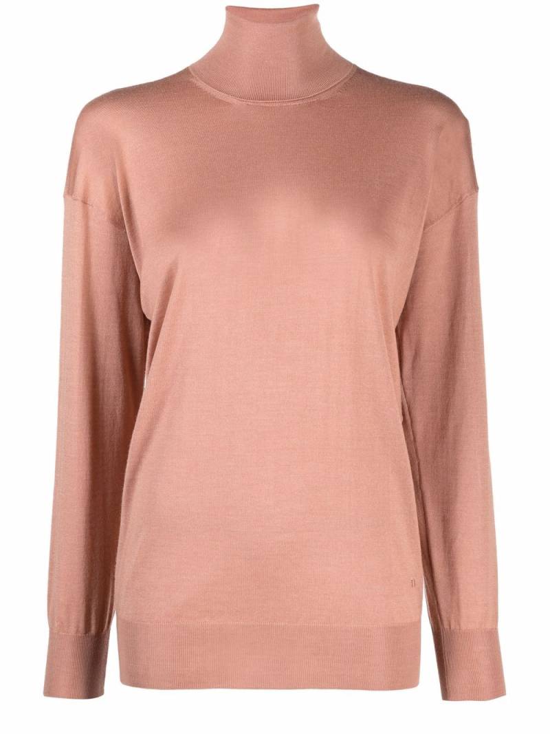 TOM FORD high-neck knitted long-sleeve top - Pink von TOM FORD