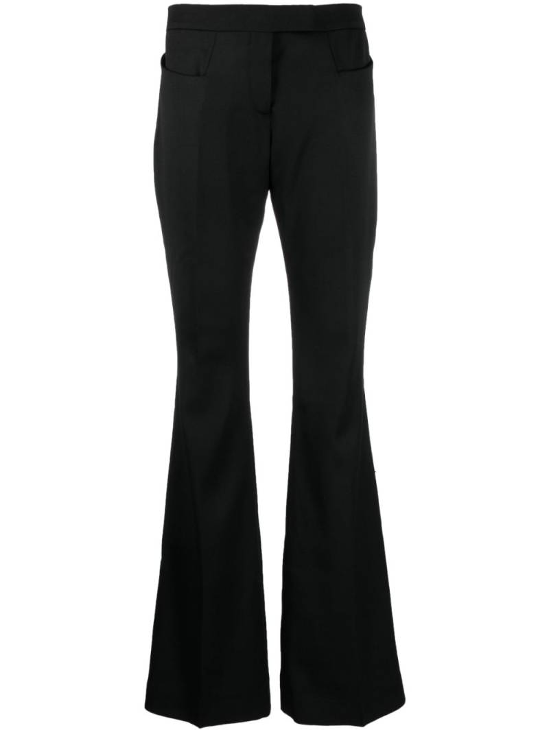 TOM FORD high-waist wool flared trousers - Black von TOM FORD