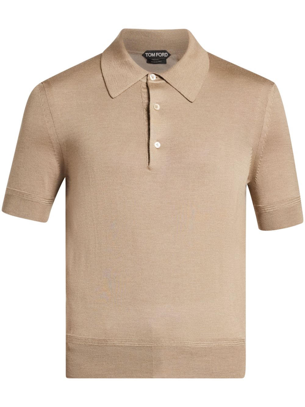 TOM FORD knitted polo shirt - Neutrals von TOM FORD