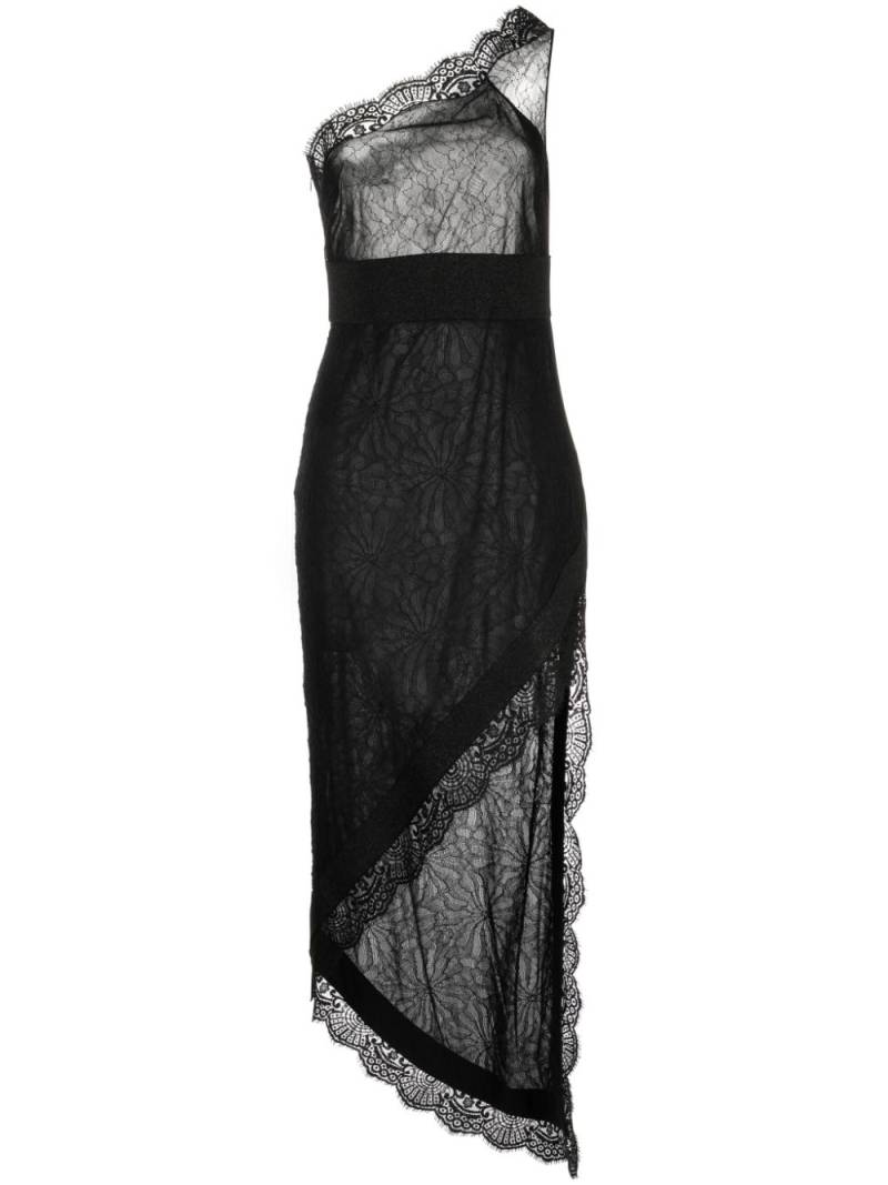 TOM FORD lace-detail one-shoulder dress - Black von TOM FORD