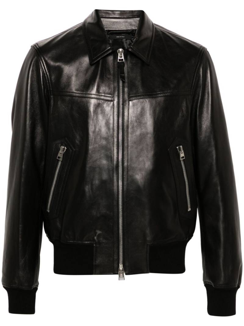 TOM FORD leather jacket - Black von TOM FORD