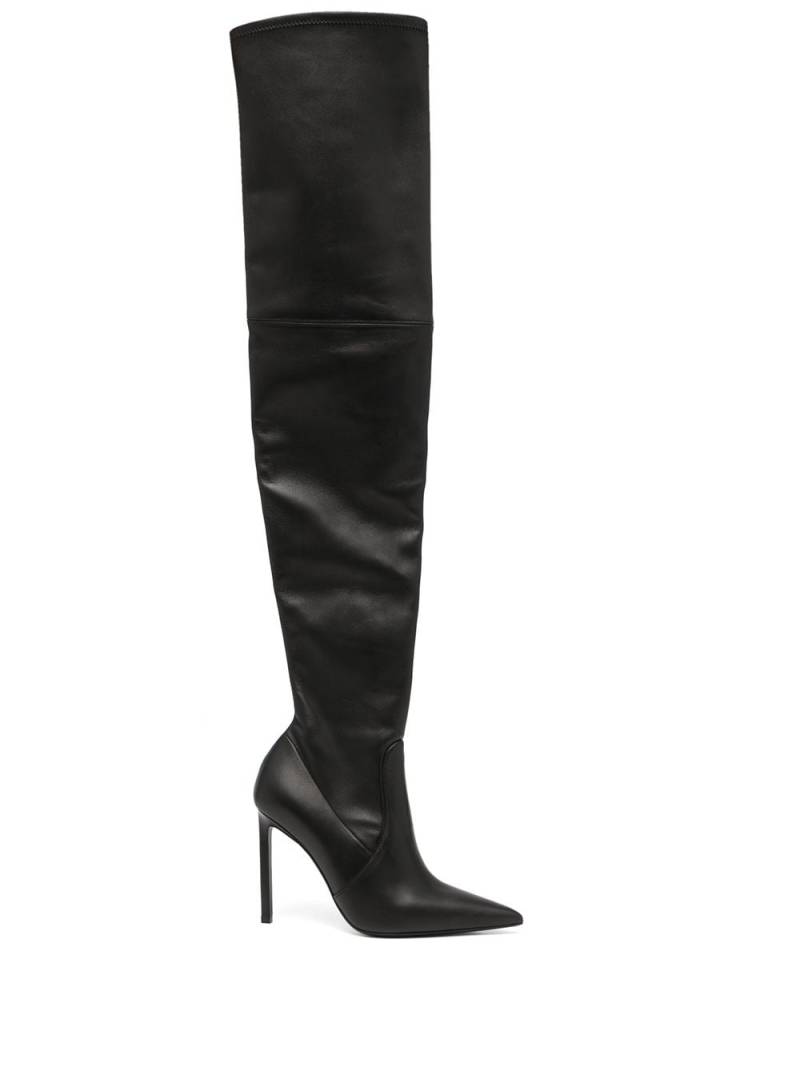 TOM FORD leather thigh boots - Black von TOM FORD