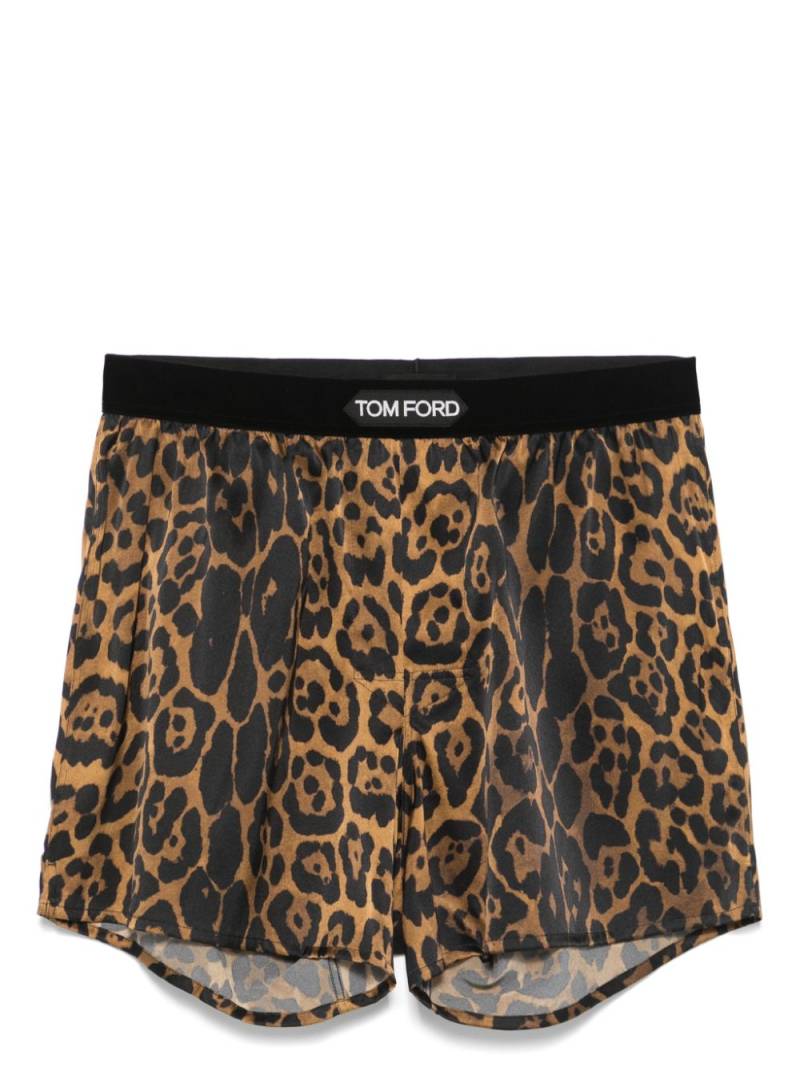 TOM FORD leopard-print boxers - Brown von TOM FORD