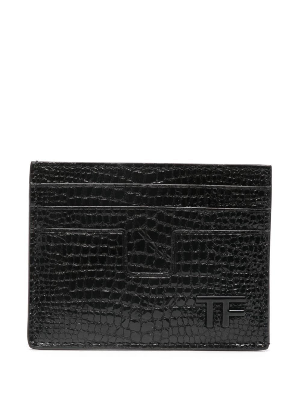 TOM FORD lizard-skin effect cardholder - Black von TOM FORD