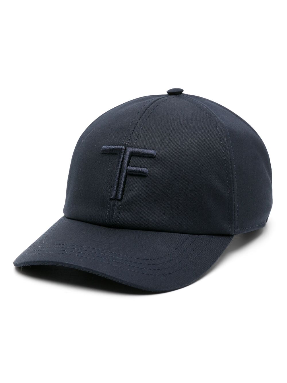 TOM FORD logo-embroidered cotton cap - Blue von TOM FORD