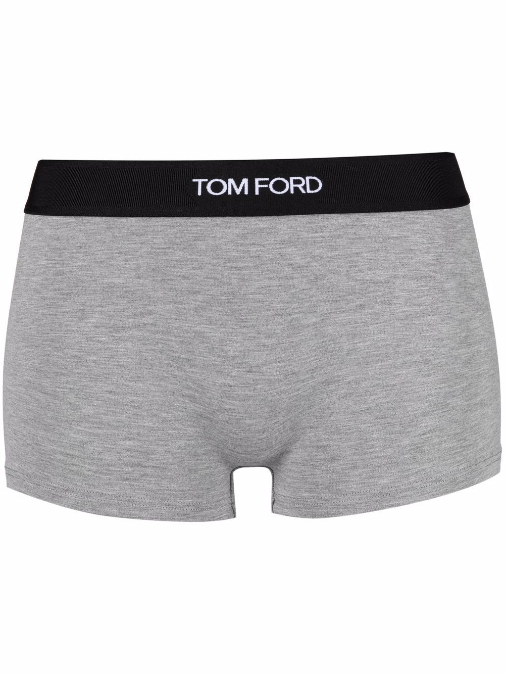 TOM FORD logo embroidered short briefs - Grey von TOM FORD